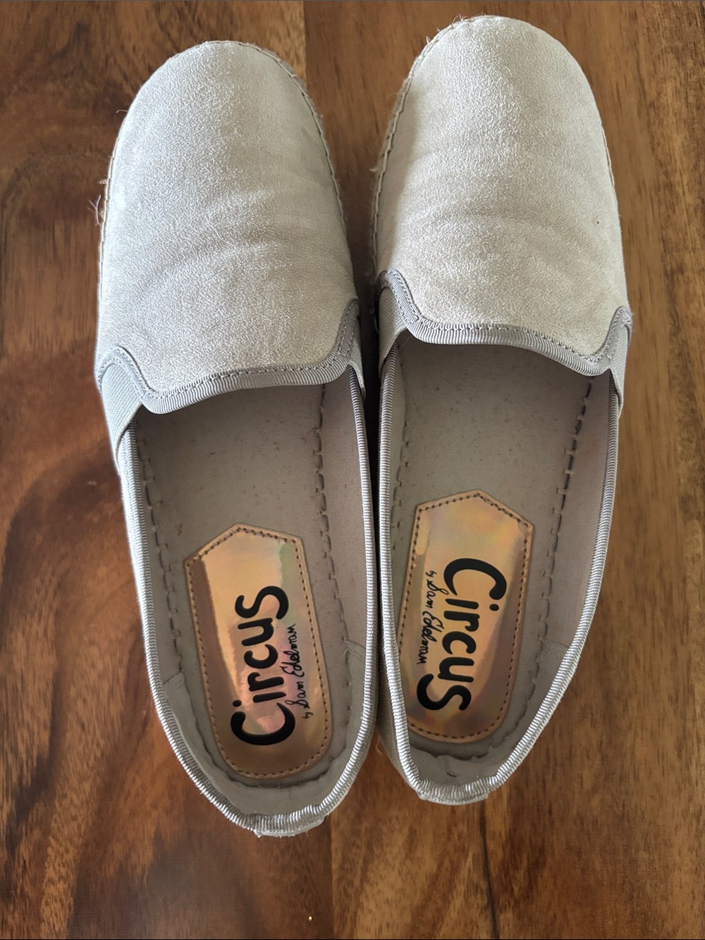 Circus by Sam Edelman Beige Slip-On Espadrille Flats